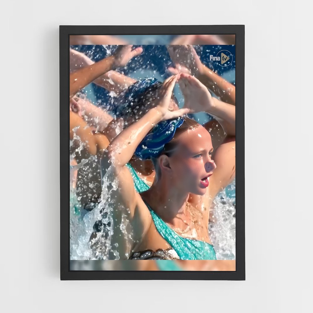 Poster Splash Artistique – affiche Natation synchronisée (vue 2)